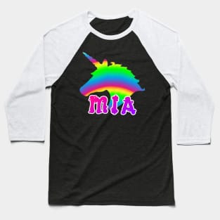 Unicorn Mia Baseball T-Shirt